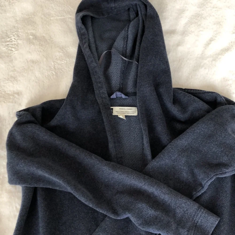 Navy MEC hooded cardigan - Picture 2 of 2